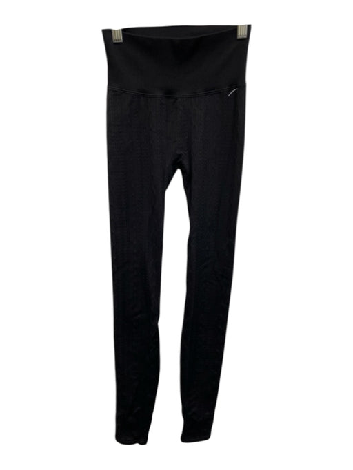 Alo Yoga Size XXS Black Nylon Blend Cable Knit Leggings Black / XXS