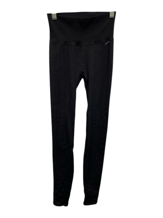 Alo Yoga Size XXS Black Nylon Blend Cable Knit Leggings Black / XXS
