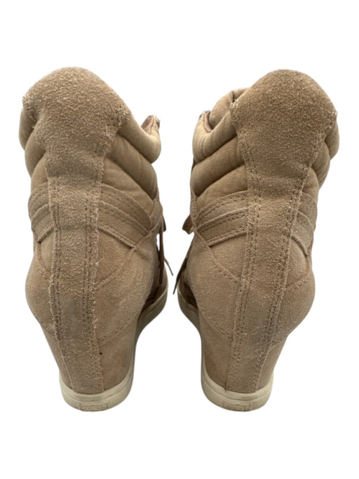 Ash Shoe Size 40 Beige Suede Wedge Lace Up Sneakers Beige / 40