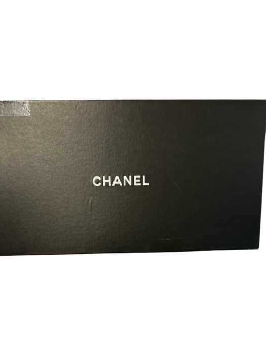 Chanel Shoe Size 34.5 Black Leather Wrap Calf High Heel Attachment Boots Black / 34.5