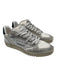 Off White Shoe Size 40 White & Gray Canvas & Suede Laces Rubber Sole Sneakers White & Gray / 40