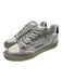 Off White Shoe Size 40 White & Gray Canvas & Suede Laces Rubber Sole Sneakers White & Gray / 40