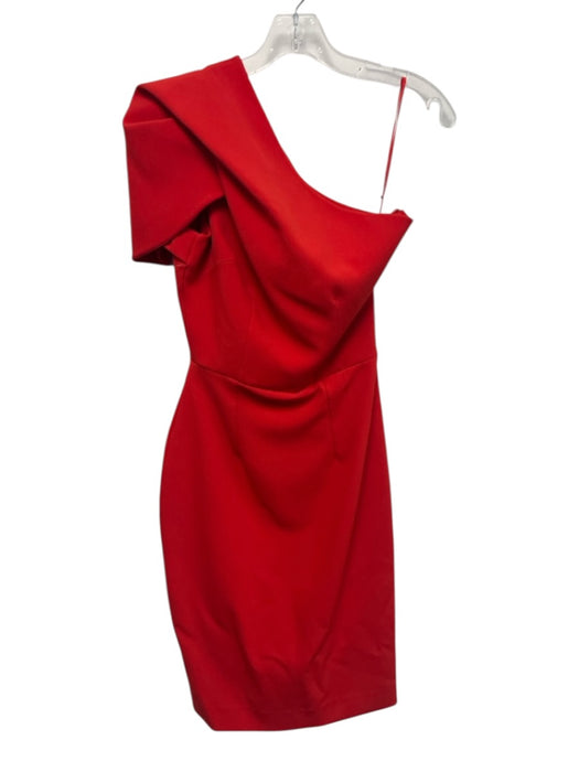 Safiyaa Size 6 Red Polyester Blend One Shoulder Sash Incl. Pleated Dress Red / 6