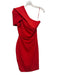 Safiyaa Size 6 Red Polyester Blend One Shoulder Sash Incl. Pleated Dress Red / 6