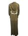 Zimmermann Size 0 Olive Green Silk Long Sleeve Belted Top & Pants Pant Set Olive Green / 0