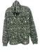 The North Face Size X Green, White, Purple Polyester Fleece Zipper Jacket Green, White, Purple / X