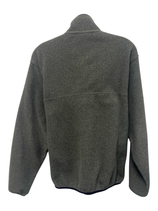 Patagonia Size S Gray & Navy Polyester Quarter Button Long Sleeve Jacket Gray & Navy / S