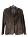 Elie Tahari Size 10 Chocolate Cotton Blend Bronze Hardware Front Pockets Jacket Chocolate / 10