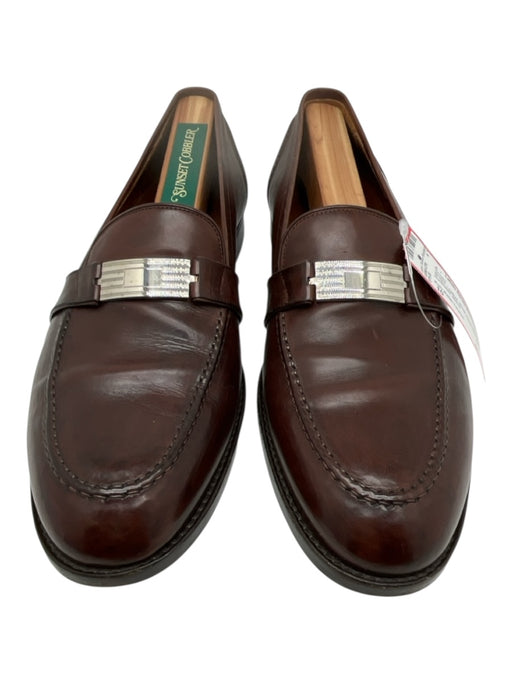 Polo Ralph Lauren Shoe Size 10 Brown Leather Metal Application loafer Shoes Brown / 10