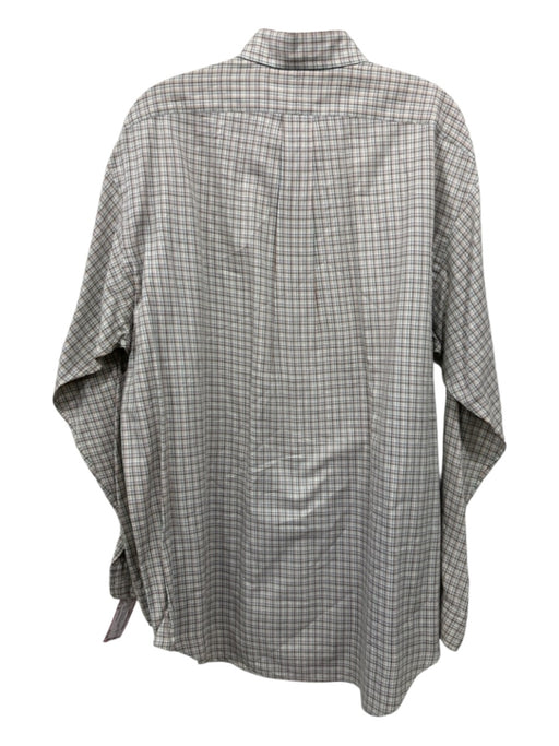 Polo Ralph Lauren Size M Green, Orange, Brown Cotton Plaid Long Sleeve Shirt Green, Orange, Brown / M