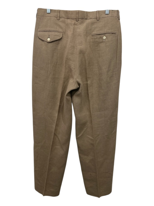 Polo Ralph Lauren AS IS Size Est 32 Beige Wool Zip Fly Straight Leg Men's Pants Beige / Est 32