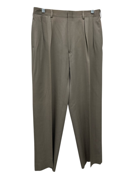 Polo Ralph Lauren Size 34 Green Wool Zip Fly Straight Leg Men's Pants Green / 34