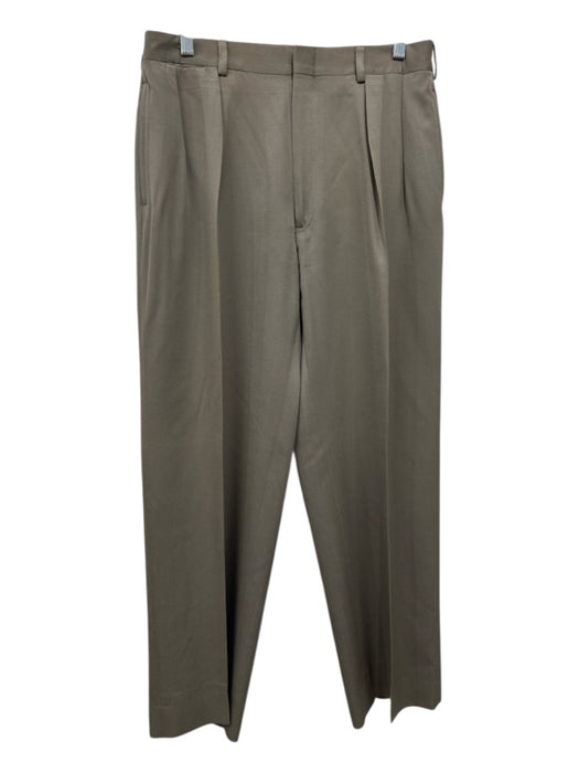 Polo Ralph Lauren Size 34 Green Wool Zip Fly Straight Leg Men's Pants Green / 34