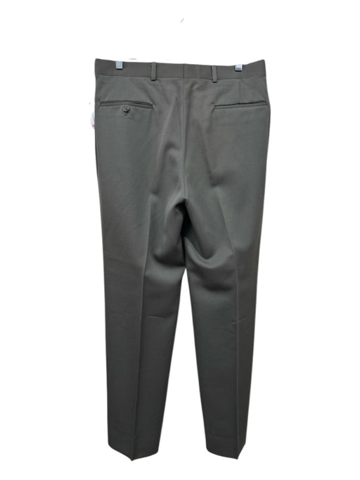 Burberrys Size 34 Green Wool Zip Fly Men's Pants Green / 34