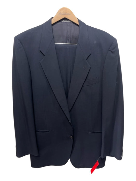 Mani Giorgio Armani Black Wool 2 Buttons Men's Suit Black / 42L