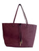 Remi & Reid Maroon & Navy Leather Tote Pouch Inc. Bag Maroon & Navy / M/L
