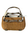 Kate Spade Brown & Silver No Fabric Tag Woven Gold Hardware Basket Bag Bag Brown & Silver / M