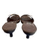 Salvatore Ferragamo Shoe Size 6.5 Brown Leather open toe Crocodile Print Shoes Brown / 6.5