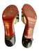 Burberry Shoe Size 36.5 black tan & red Leather open toe Plaid Mule Shoes black tan & red / 36.5