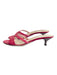 Cole Haan Shoe Size 6 Pink Leather Criss Cross Straps Open Toe Mule Shoes Pink / 6