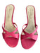 Cole Haan Shoe Size 6 Pink Leather Criss Cross Straps Open Toe Mule Shoes Pink / 6