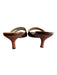 Stubbs & Wooten Shoe Size 6.5 Brown Leather Upper open toe Crocodile Print Shoes Brown / 6.5