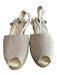 Sesto Shoe Size 6 Grey Manmade Material open toe Slingback Woven Detail Shoes Grey / 6