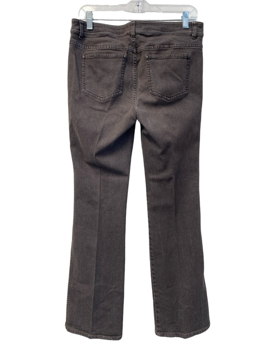 Lafayette 148 Size 6 Brown Cotton Blend Mid Rise Straight Leg 5 Pocket Jeans Brown / 6