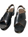 Vince Shoe Size 8.5 Black Leather Brown Trim Details Platform Sandal Shoes Black / 8.5