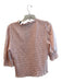 Veronica Beard Size Large Pale Pink Cotton puckered Half Sleeve Round Neck Top Pale Pink / Large