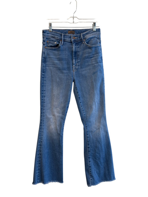 Mother Size 27 Medium light wash Cotton Zip Fly High Rise 5 Pocket Flare Jeans Medium light wash / 27