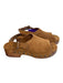 ME+EM Shoe Size 38 Brown Suede & Wood Open Toe & Heel Platform Slingback Shoes Brown / 38