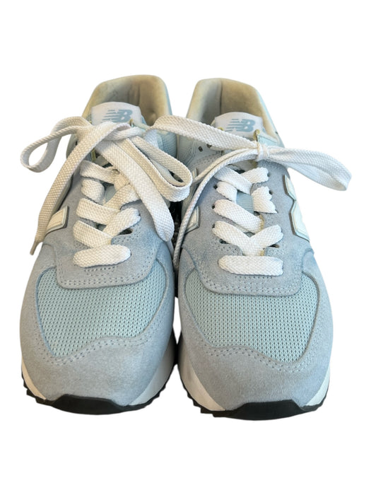 New Balance Shoe Size 8.5 Light Blue Manmade Material Suede Detail Lace Up Shoes Light Blue / 8.5