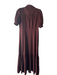 ME+EM Size 2 Brown Cotton Blend Short Puff Sleeve Button Down Collared Dress Brown / 2