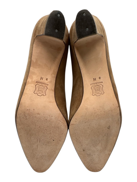 Silva Fiorentina Shoe Size 9M Brown Leather Block Heel Pointed Almond Toe Pumps Brown / 9M