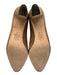Silva Fiorentina Shoe Size 9M Brown Leather Block Heel Pointed Almond Toe Pumps Brown / 9M