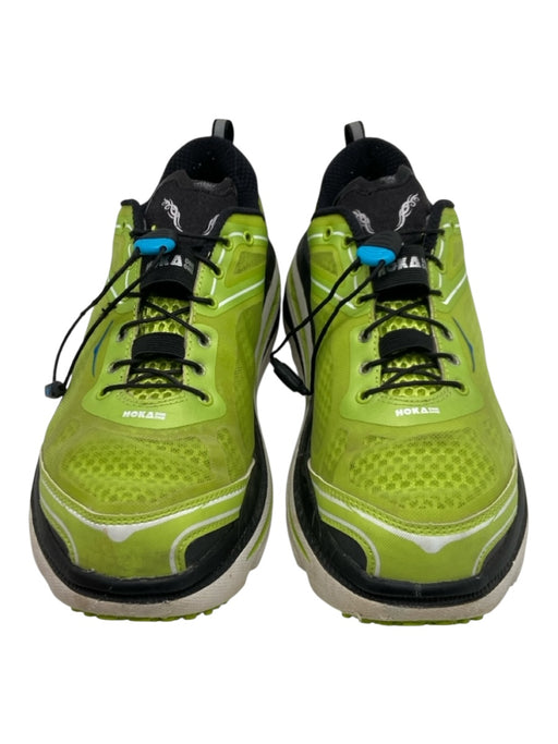 Hoka Shoe Size 9 AS IS Green & White Synthetic Solid Sneaker Men's Shoes Green & White / 9