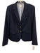 J. Crew Factory Size 6 Navy Blue Wool & Polyester 2 Buttons Blazer Jacket Navy Blue / 6