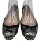 Christian Louboutin Shoe Size 37.5 Silver & Black Glitter Round Toe Ballet Flats Silver & Black / 37.5
