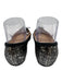 Christian Louboutin Shoe Size 37.5 Silver & Black Glitter Round Toe Ballet Flats Silver & Black / 37.5