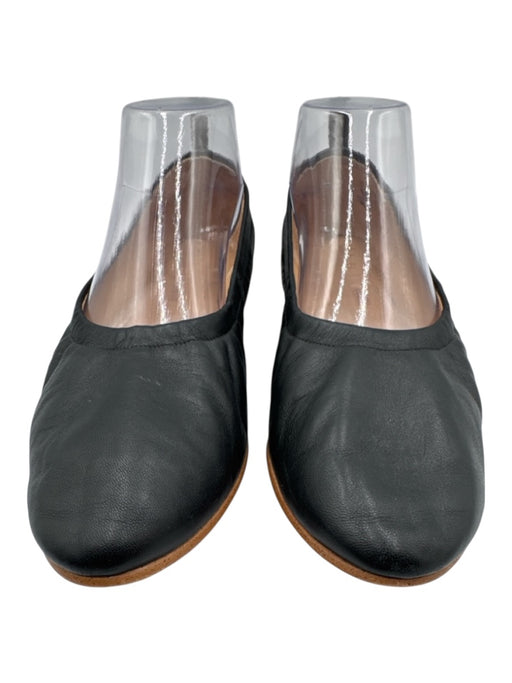 Clarks Shoe Size 7.5 Black Llama Blend Slip On Pull Tab Cushion Sole Flats Black / 7.5