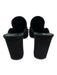 Barneys New York Shoe Size 37.5 Black Suede Fringe High Heel Loafer Mules Black / 37.5