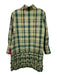 Tuckernuck Size Large Green, Yellow, Pink Polyester Long Sleeve Plaid Dress Green, Yellow, Pink / Large