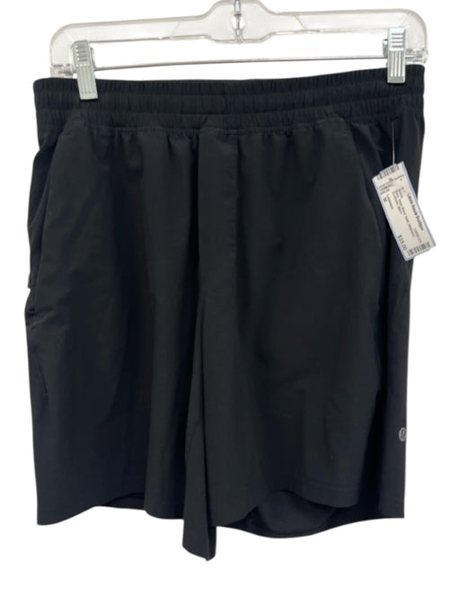 Lululemon Size M Black Nylon Blend Solid Athleisure Men's Shorts Black / M