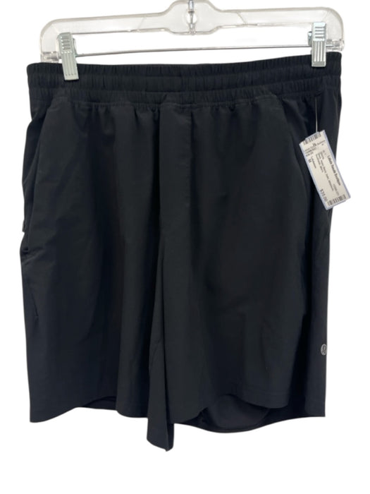 Lululemon Size M Black Nylon Blend Solid Athleisure Men's Shorts Black / M
