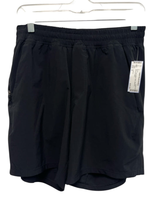 Lululemon Size M Black Nylon Blend Solid Athleisure Men's Shorts Black / M