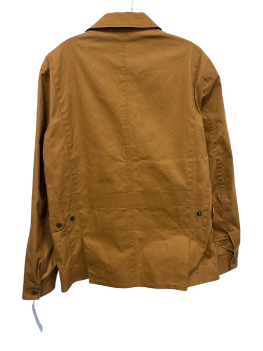 Onward Reserve Size S Brown Cotton Solid Zipper Men's Jacket Brown / S