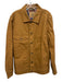 Onward Reserve Size S Brown Cotton Solid Zipper Men's Jacket Brown / S