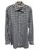 Onward Reserve Size S Blue, Green & White Cotton Plaid Men's Long Sleeve Shirt Blue, Green & White / S