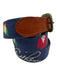 Smathers & Branson Blue & Multi Synthetic Men's Belt Blue & Multi